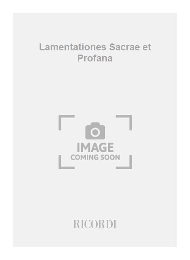 Lamentationes Sacrae et Profana